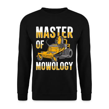 Lawn mowing Lawn mowers Gardeners Horticulture - Unisex Sweatshirt - black - Front - Alina (178cm) & Michal (187cm)