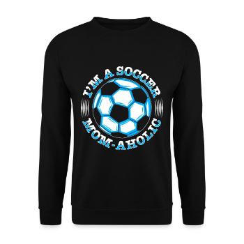 Fußball-Mutter Gameday Soccer Mom - Unisex Sweatshirt - black - Front - Alina (178cm) & Michal (187cm)