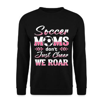 Fußball-Mutter Gameday Soccer Mom - Unisex Sweatshirt - black - Front - Alina (178cm) & Michal (187cm)