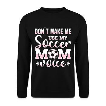 Fußball-Mutter Gameday Soccer Mom - Unisex Sweatshirt - black - Front - Alina (178cm) & Michal (187cm)
