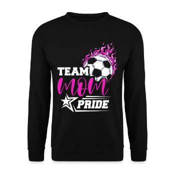 Fußball-Mutter Gameday Soccer Mom - Unisex Sweatshirt - black - Front - Alina (178cm) & Michal (187cm)
