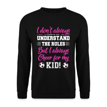 Fußball-Mutter Gameday Soccer Mom - Unisex Sweatshirt - black - Front - Alina (178cm) & Michal (187cm)