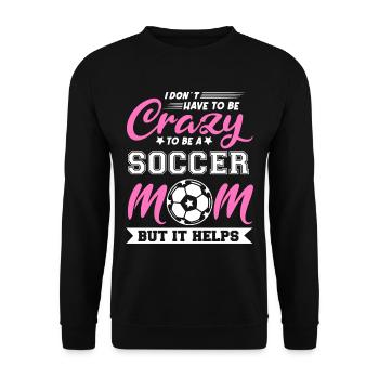 Fußball-Mutter Gameday Soccer Mom - Unisex Sweatshirt - black - Front - Alina (178cm) & Michal (187cm)