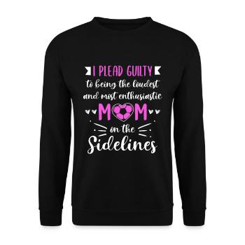 Fußball-Mutter Gameday Soccer Mom - Unisex Sweatshirt - black - Front - Alina (178cm) & Michal (187cm)