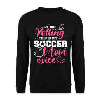 Fußball-Mutter Gameday Soccer Mom - Unisex Sweatshirt - black - Front - Alina (178cm) & Michal (187cm)
