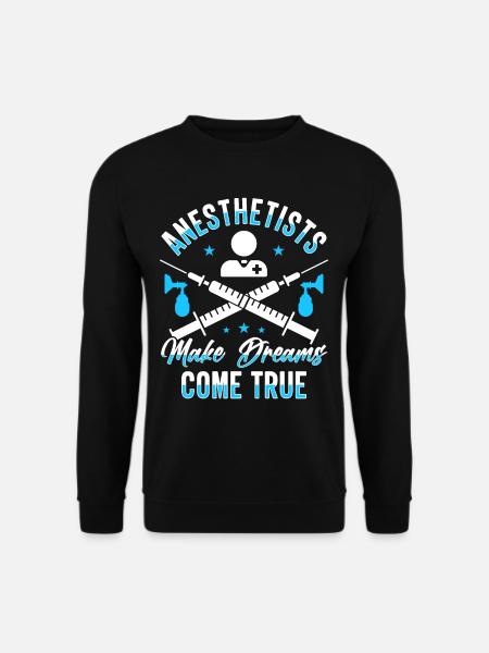 Anästhesist Anästhesie Anästhesiologie Anästhesist - Unisex Pullover - Schwarz