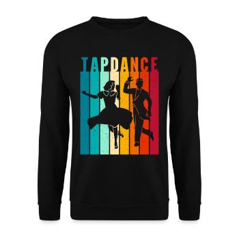 Tap Dancer Tap Dance Shoes Tap Dance Instructor - Unisex Sweatshirt - black - Front - Alina (178cm) & Michal (187cm)