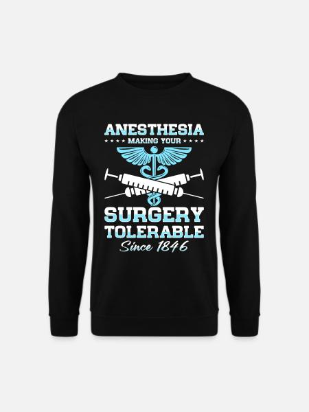 Anästhesist Anästhesie Anästhesiologie Anästhesist - Unisex Pullover - Schwarz