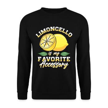 Amateur de limoncello italien - Sweat-shirt Unisexe - noir - Devant - Alina (178cm) & Michal (187cm)