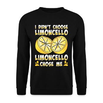 Amateur de limoncello italien - Sweat-shirt Unisexe - noir - Devant - Alina (178cm) & Michal (187cm)