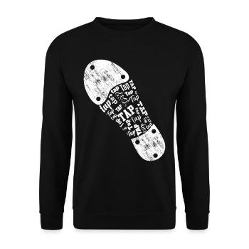 Tap Dancer Tap Dance Shoes Tap Dance Instructor - Unisex Sweatshirt - black - Front - Alina (178cm) & Michal (187cm)