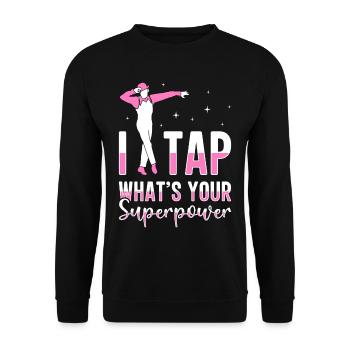 Tap Dancer Tap Dance Shoes Tap Dance Instructor - Unisex Sweatshirt - black - Front - Alina (178cm) & Michal (187cm)