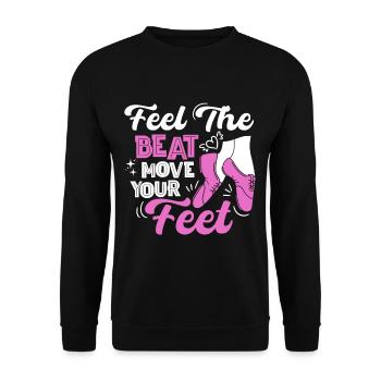 Tap Dancers Tap Dance Shoes Tap Dance Instructors - Unisex Sweatshirt - black - Front - Alina (178cm) & Michal (187cm)