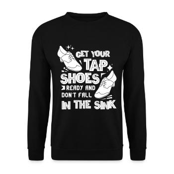 Tap Dancer Tap Dance Shoes Tap Dance Instructor - Unisex Sweatshirt - black - Front - Alina (178cm) & Michal (187cm)
