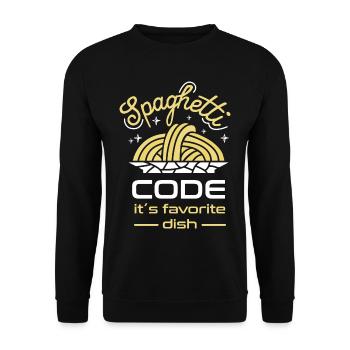 Computer programming - Unisex Sweatshirt - black - Front - Alina (178cm) & Michal (187cm)