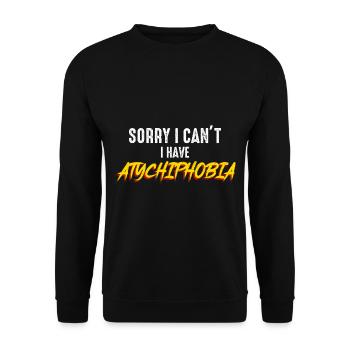 Atychiphobie-Grafik Atychiphobie-Bewusstsein - Unisex Pullover - Schwarz - Vorne - Alina (178cm) & Michal (187cm)
