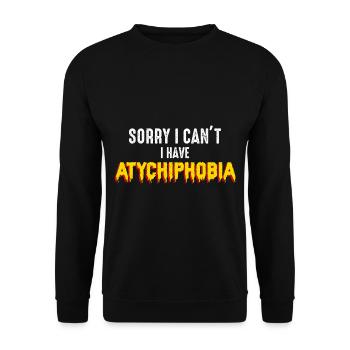 Atychiphobie-Grafik Atychiphobie-Bewusstsein - Unisex Pullover - Schwarz - Vorne - Alina (178cm) & Michal (187cm)