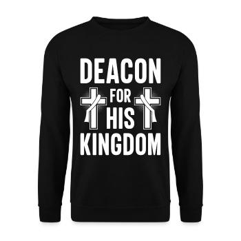 Église Diacre Religion Foi chrétienne Église - Sweat-shirt Unisexe - noir - Devant - Alina (178cm) & Michal (187cm)