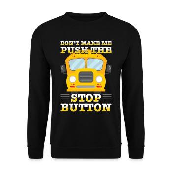 School Bus Monitor Bus Attendant School Transport - Unisex Sweatshirt - black - Front - Alina (178cm) & Michal (187cm)