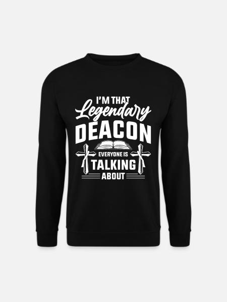 Kirche Diakon Religion Christlicher Glaube Kirche - Unisex Pullover - Schwarz