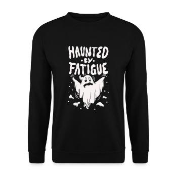 Joyeux tour d’Halloween ou traitement Horreur fantôme endormie - Sweat-shirt Unisexe - noir - Devant - Alina (178cm) & Michal (187cm)