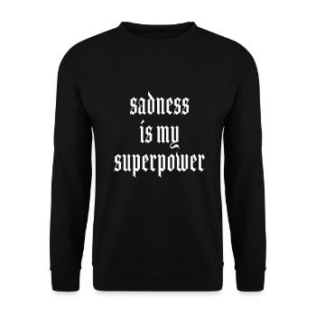 Gothic-ästhetik Soft Grunge Goth Schwarz Dunkel - Unisex Pullover - Schwarz - Vorne - Alina (178cm) & Michal (187cm)