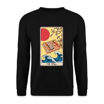 Tarotkartenleser Sushi Liebhaber Sushi Esser - Unisex Pullover - Schwarz - Vorne - Alina (178cm) & Michal (187cm)