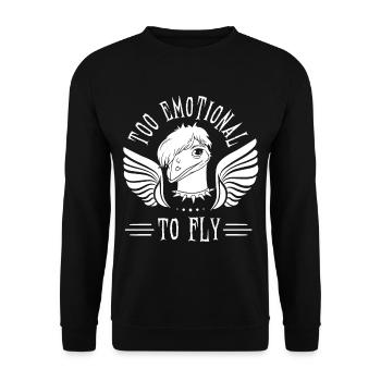 Emo Boy Emo Girl Emu Bird Emocore Punk Ästhetik - Unisex Pullover - Schwarz - Vorne - Alina (178cm) & Michal (187cm)