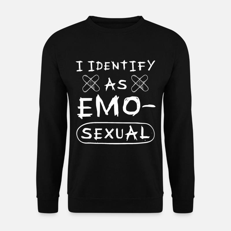 Emo Garçon Emo Fille Emeu Oiseau Emocore Punk Esthétique - Sweat-shirt Unisexe - noir