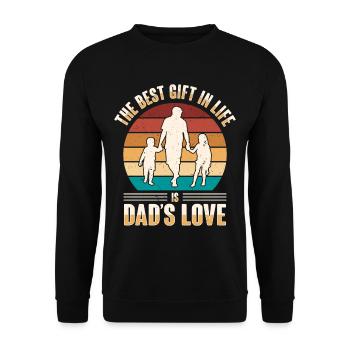 Le meilleur père de tous les temps. Paternité-papa-papa, - Sweat-shirt Unisexe - noir - Devant - Alina (178cm) & Michal (187cm)