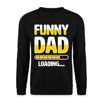 Bester Vater Aller Zeiten Vaterschaft Papa Papa - Unisex Pullover - Schwarz - Vorne - Alina (178cm) & Michal (187cm)