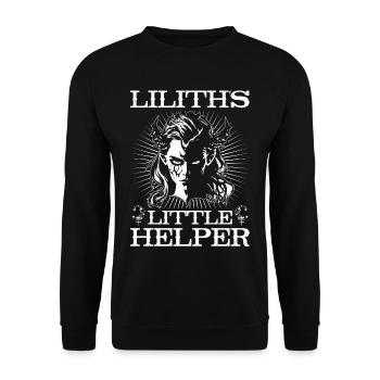 Lilith, Démon, Gothique, Mythologie, Folklore, - Sweat-shirt Unisexe - noir - Devant - Alina (178cm) & Michal (187cm)