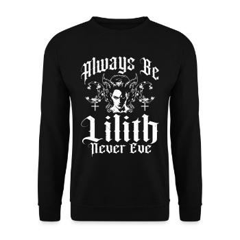 Lilith, Démon, Gothique, Mythologie, Folklore, - Sweat-shirt Unisexe - noir - Devant - Alina (178cm) & Michal (187cm)