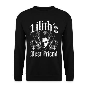 Lilith, Démon, Gothique, Mythologie, Folklore, - Sweat-shirt Unisexe - noir - Devant - Alina (178cm) & Michal (187cm)