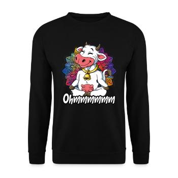 Yoga Ohmmm Namaste - Sweat-shirt Unisexe - noir - Devant - Alina (178cm) & Michal (187cm)