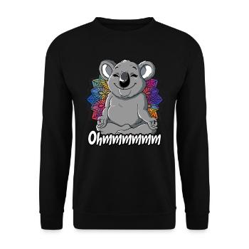 Yoga Ohmmm Namaste - Sweat-shirt Unisexe - noir - Devant - Alina (178cm) & Michal (187cm)