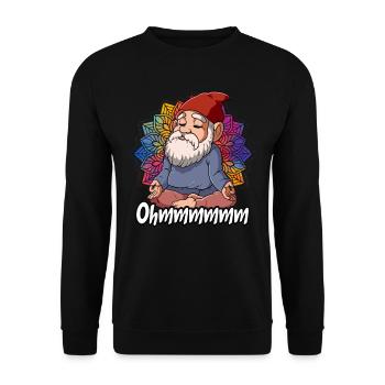 Yoga Ohmmm Namaste - Sweat-shirt Unisexe - noir - Devant - Alina (178cm) & Michal (187cm)