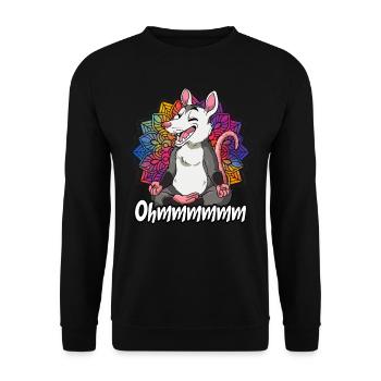 Yoga Ohmmm Namaste - Sweat-shirt Unisexe - noir - Devant - Alina (178cm) & Michal (187cm)