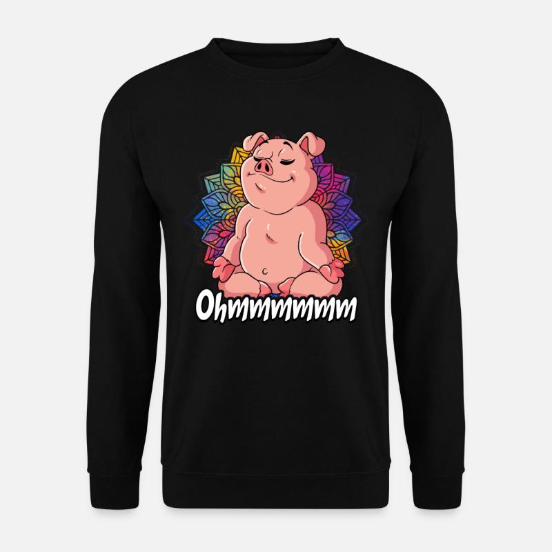 Yoga Ohmmm Namaste - Unisex Pullover - Schwarz