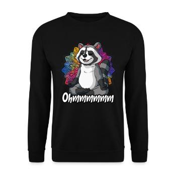 Yoga Ohmmm Namaste - Sweat-shirt Unisexe - noir - Devant - Alina (178cm) & Michal (187cm)