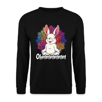 Yoga Ohmmm Namaste - Sweat-shirt Unisexe - noir - Devant - Alina (178cm) & Michal (187cm)