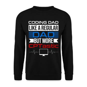 Codeur médical Profession Médical - Sweat-shirt Unisexe - noir - Devant - Alina (178cm) & Michal (187cm)