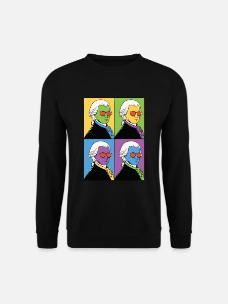 Mozart Classical music Musical composer - Unisex Sweatshirt - black