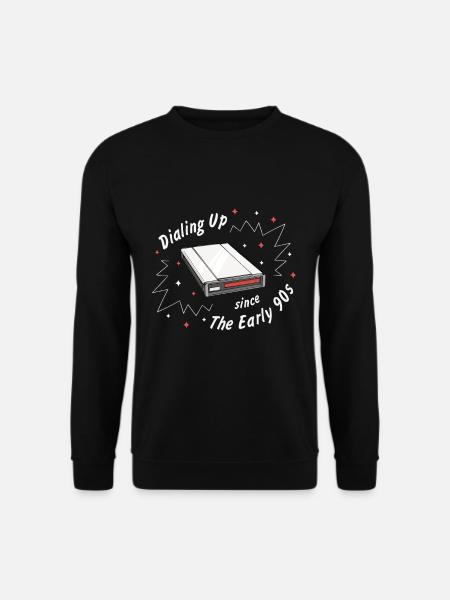 90s Nostalgie Rétro 90s Dial-up - Sweat-shirt Unisexe - noir