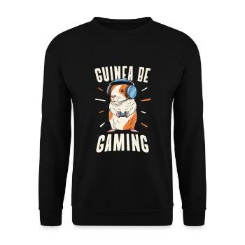 Guinea Pig Joueur de jeux vidéo Console Gamer - Sweat-shirt Unisexe - noir - Devant - Alina (178cm) & Michal (187cm)