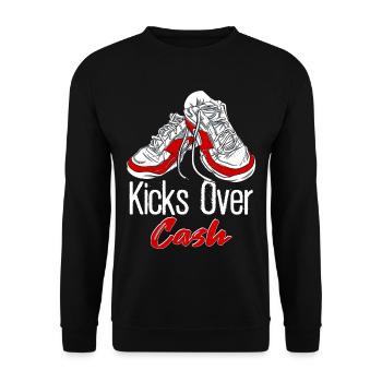 Shoe Collector Shoemaker Sneaker Addict - Unisex Sweatshirt - black - Front - Alina (178cm) & Michal (187cm)