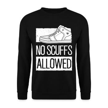 Shoe Collector Shoemaker Sneaker Addict - Unisex Sweatshirt - black - Front - Alina (178cm) & Michal (187cm)