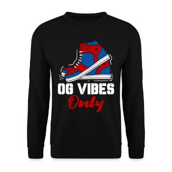 Shoe Collector Shoemaker Sneaker Addict - Unisex Sweatshirt - black - Front - Alina (178cm) & Michal (187cm)