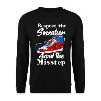 Shoe Collector Shoemaker Sneaker Addict - Unisex Sweatshirt - black - Front - Alina (178cm) & Michal (187cm)