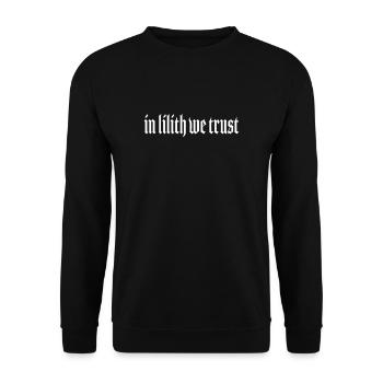 Lilith, Démon, Gothique, Mythologie, Folklore, - Sweat-shirt Unisexe - noir - Devant - Alina (178cm) & Michal (187cm)